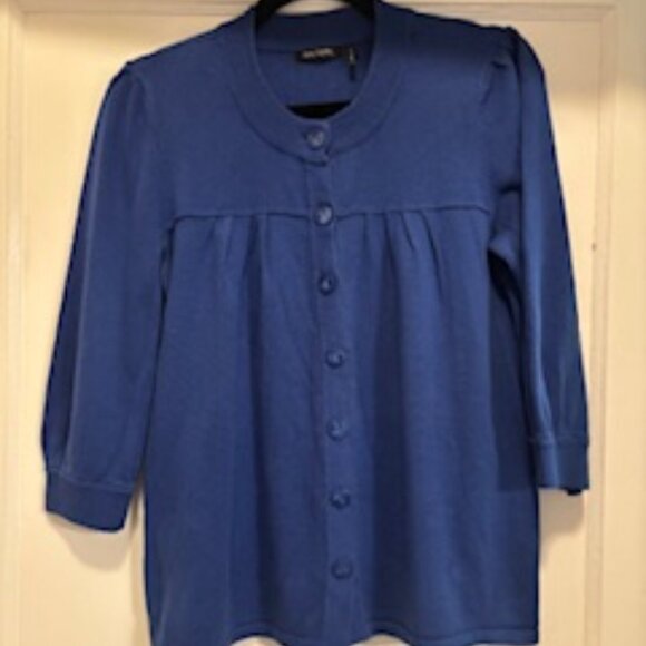 Daisy Fuentes Blue Cardigan - Picture 1 of 5